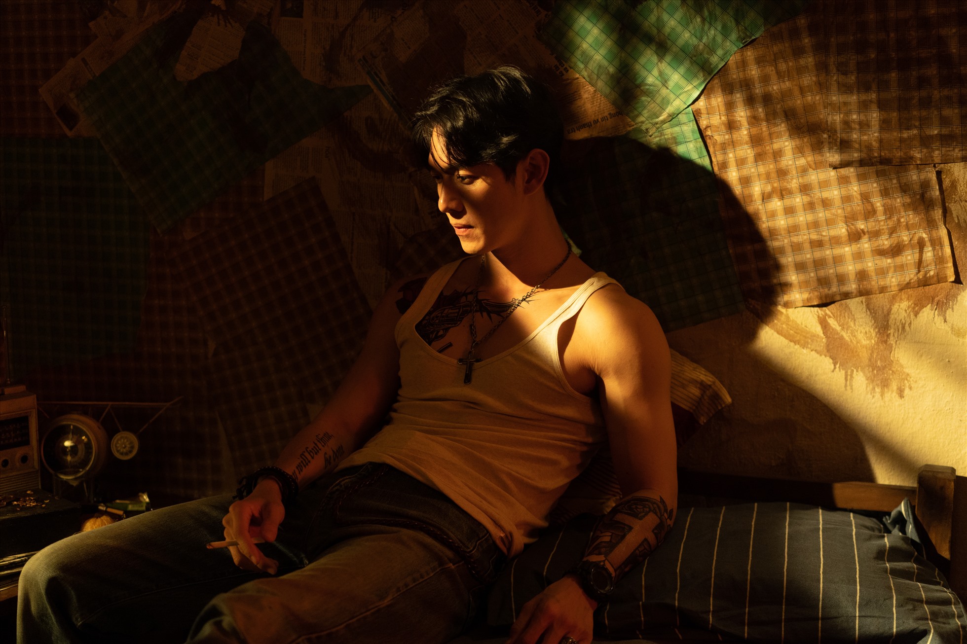 Song Luân sẽ đảm nhiệm vai Long "bồ đà" trong phim "Thanh Sói". Ảnh: Nhà sản xuất cung cấp.