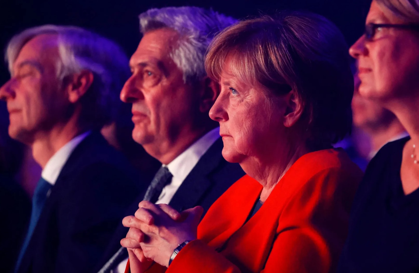 Cựu Thủ tướng Đức Angela Merkel (thứ hai từ phải). Ảnh: AFP