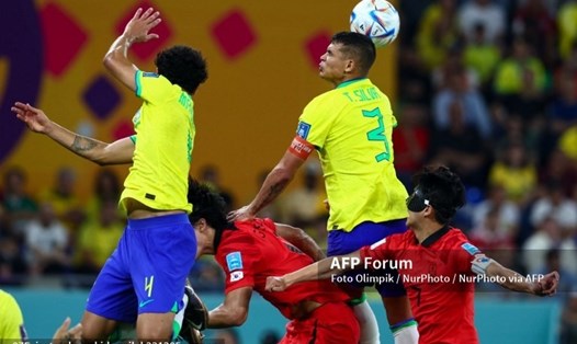 Hàng thủ là điểm tựa giúp Brazil thăng hoa. Ảnh: AFP