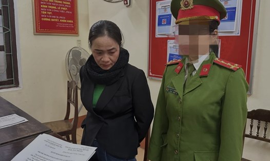 Đối tượng Nguyễn Thị Thanh Thảo bị khởi tố. Ảnh: Công an Quảng Bình