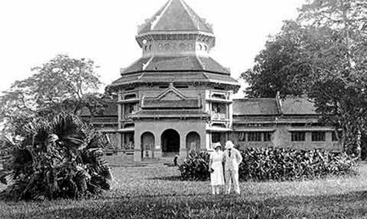 Mặt trước tòa nhà Bảo tàng thời Pháp thuộc. Ảnh: Bảo tàng Lịch sử Quốc gia