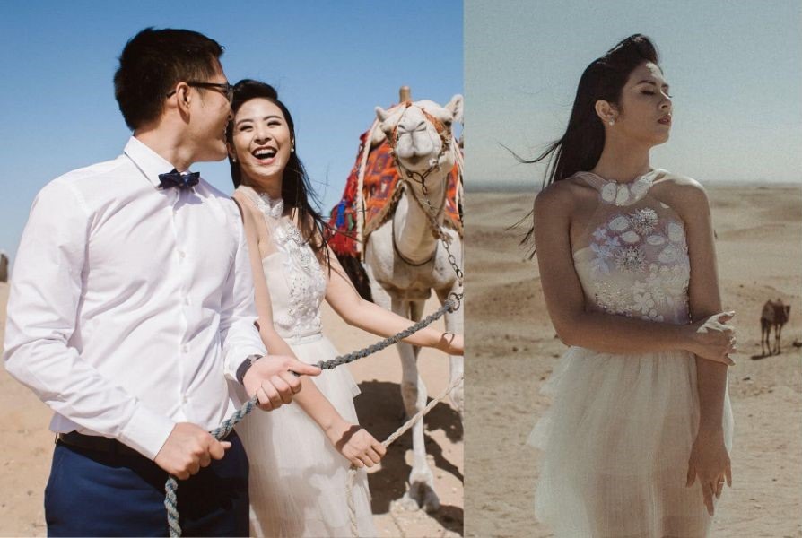 Trước thềm đám cưới, Hoa hậu Ngọc Hân tung bộ ảnh lãng mạn ở Ai Cập. Ảnh: Nhân vật cung cấp