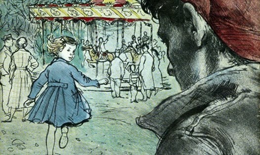 Hình ảnh minh họa trong cuốn "Bắt trẻ đồng xanh" bản tiếng Anh. Ảnh: Chụp lại từ sách