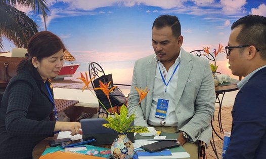 Hơn 400 doanh nghiệp du lịch đến Đà Nẵng giới thiệu sản phẩm và tìm kiếm cơ hội hợp tác. Ảnh: Thuỳ Trang