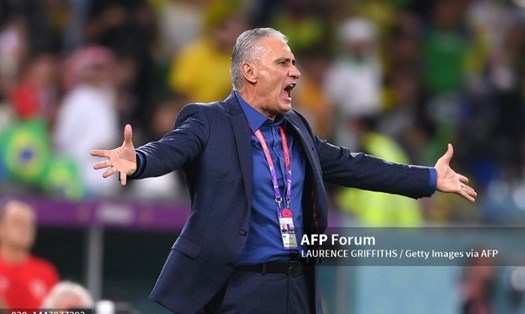 Huấn luyện viên Tite chia tay đội tuyển Brazil. Ảnh: AFP