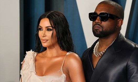 Kim Kardashian và Kanye West. Ảnh: AFP