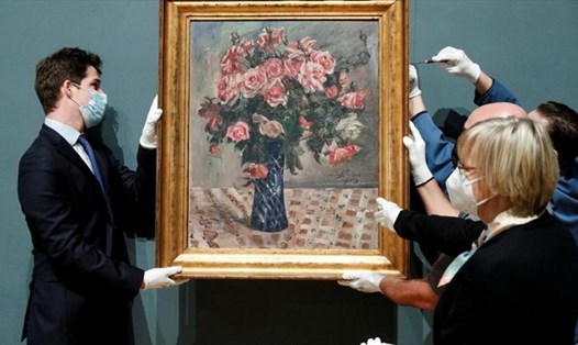 Bức tranh hoa được lưu giữ ở Bảo tàng Mỹ thuật Hoàng gia Bỉ suốt 71 năm được trao trả lại cho gia đình người mất. Ảnh: Royal Museums of Fine Arts