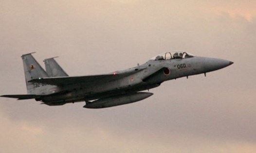 Máy bay phản lực chiến đấu F-15 của Lực lượng Phòng vệ Không quân Nhật Bản. Ảnh: AFP
