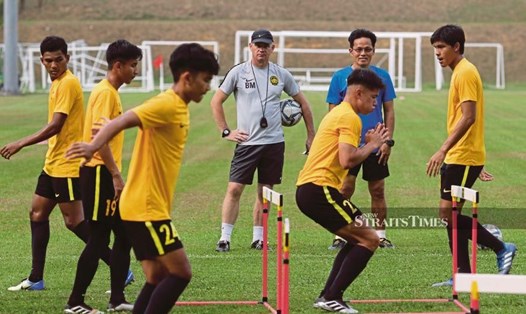 U23 Malaysia muốn có sự chuẩn bị tốt nhất cho SEA Games thông qua Giải U23 Đông Nam Á 2022. Ảnh: NST