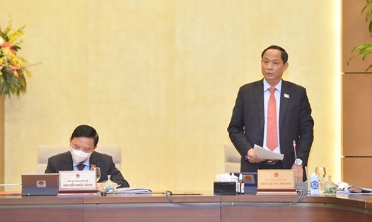 Phó Chủ tịch Quốc hội Trần Quang Phương điều hành phiên thảo luận. Ảnh: QH