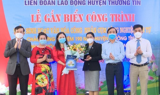 Thành lập Điểm sinh hoạt văn hóa công nhân tại huyện Thường Tín. Ảnh: Ngọc Ánh