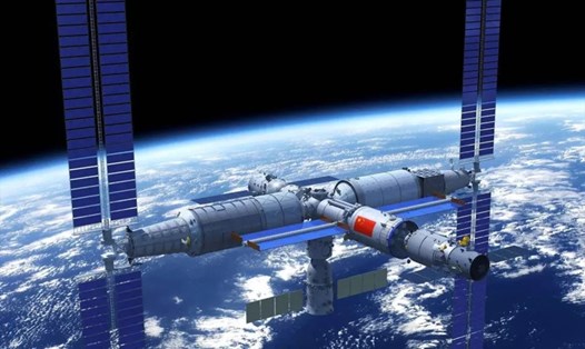 Trạm vũ trụ Thiên Cung của Trung Quốc. Ảnh: China Manned Space Engineering Office