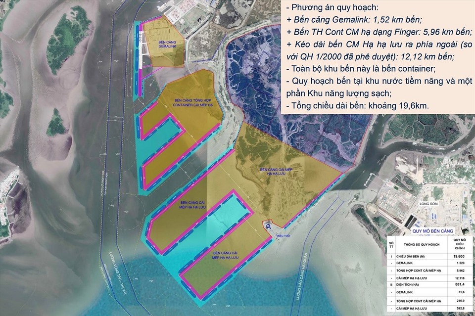 Ba Ria - Vung Tau considers adjusting the planning of Cai Mep Ha port area