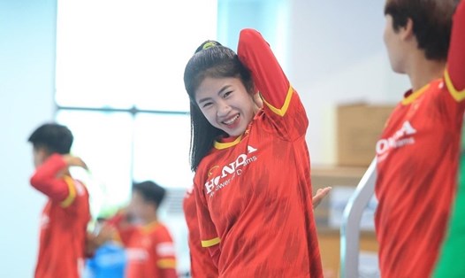 Thanh Nhã là gương mặt trẻ triển vọng của đội tuyển nữ Việt Nam. Ảnh: VFF