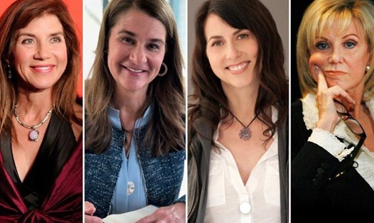 Các nữ tỉ phú làm từ thiện phần lớn tài sản: Sue Ann Arnall, Melinda French Gates, MacKenzie Scott và Elaine Wynn (từ trái qua). Ảnh: SCMP