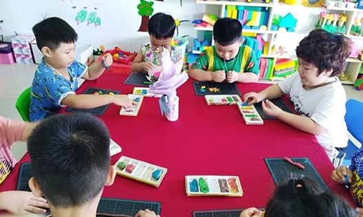 Giáo viên mầm non Đà Nẵng mong học sinh sớm được đến trường vì cuộc sống quá khó khăn. (Ảnh chụp trước thời điểm dịch COVID-19): Thanh Chung