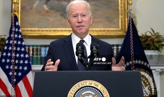 Tổng thống Mỹ Joe Biden có phát biểu mới nhất về căng thẳng Nga -Ukraina. Ảnh: AFP