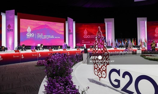 Cuộc họp các bộ trưởng tài chính G20 tại Jakarta, Indonesia ngày 18.2. Ảnh: AFP