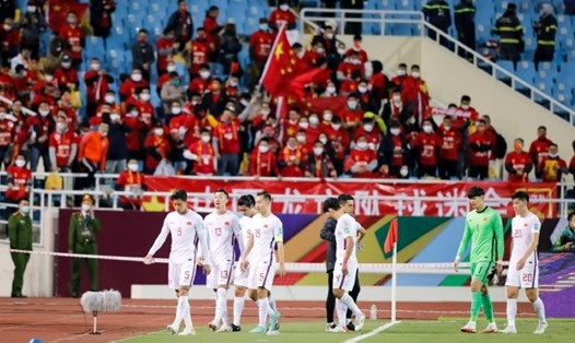 Tuyển Trung Quốc thua tuyển Việt Nam sau 7 lần toàn thắng trước đó. Ảnh: Sina