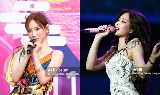 Hai nữ idol Taeyeon - SNSD và Jennie - BlackPink. Ảnh: AFP.