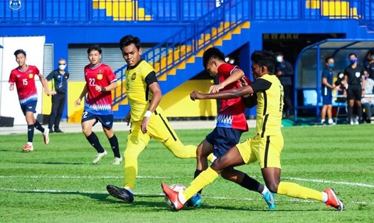 U23 Lào đứng trước cơ hội vượt qua U23 Malaysia để giành quyền vào chơi bán kết giải U23 Đông Nam Á 2022. Ảnh: LFF