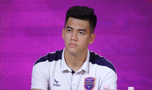 Tiến Linh đặt tham vọng cao cùng câu lạc bộ Bình Dương ở V.League 2022. Ảnh: Nguyễn Đăng