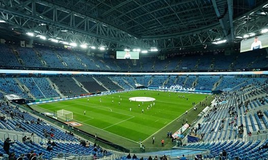 Sân Krestovsky được chọn làm nơi diễn ra trận chung kết Champions League mùa giải 2021-22. Ảnh: UEFA