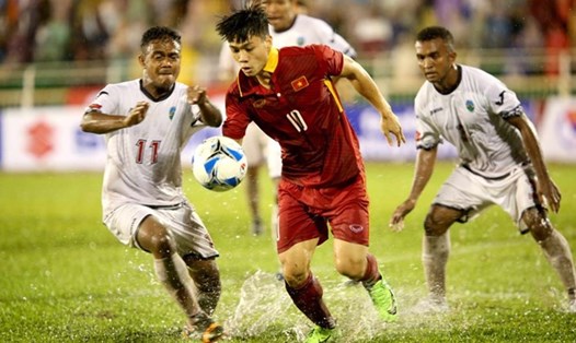 U23 Việt Nam từng nhiều lần thắng đậm U23 Timor Leste trong quá khứ. Ảnh: VFF