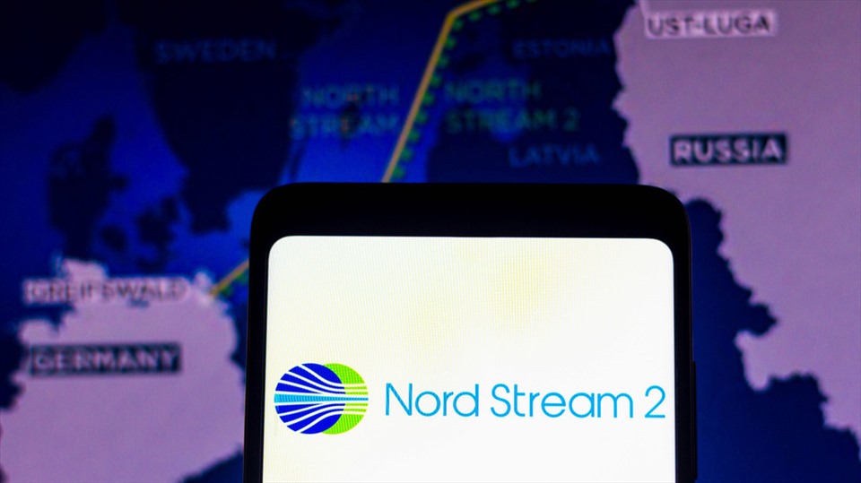 Đường ống Nord Stream 2 dẫn khí đốt trực tiếp từ Nga sang Đức qua biển Baltic. Ảnh: Getty