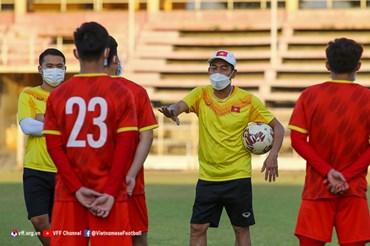 U23 Việt Nam so tài với U23 Timor Leste tại bán kết U23 Đông Nam Á 2022. Ảnh VFF