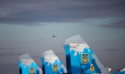 Ukraina đóng cửa không phận ngày 24.2.2022. Ảnh: AFP