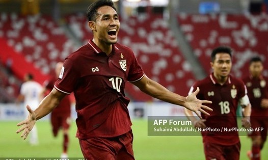 Tuyển Thái Lan tự tin giành vé  dự Asian Cup 2023. Ảnh: AFP