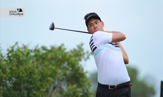 Golfer trẻ Trương Chí Quân đăng ký giải Lexus Challenge 2022 với tư cách vận động viên chuyên nghiệp. Ảnh: VGA