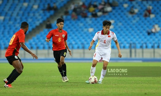 U23 Việt Nam (áo trắng) xuất sắc giành vé vào chung kết U23 Đông Nam Á 2022. Ảnh: T.V