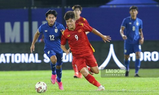 U23 Việt Nam gặp lại U23 Thái Lan ở chung kết U23 Đông Nam Á. Ảnh: TV