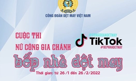 Cuộc thi Bếp nhà Dệt May do Công đoàn Dệt May Việt Nam tổ chức. Ảnh: CĐN