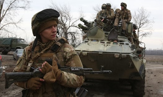 Quân nhân Ukraina. Ảnh: AFP