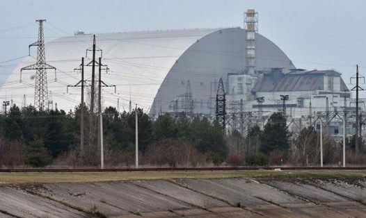 Nhà máy điện hạt nhân Chernobyl bị lực lượng Nga kiểm soát hôm 24.2. Ảnh: AFP