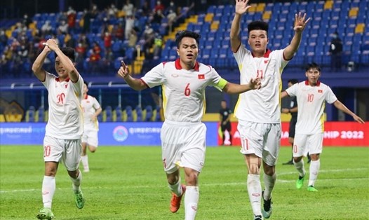 Tiền vệ Dụng Quang Nho có thể trở lại thi đấu trong trận chung kết với U23 Thái Lan. Ảnh: T.V