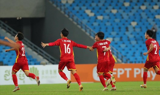 U23 Việt Nam vô địch U23 Đông Nam Á 2022 sau khi đánh bại Thái Lan. Ảnh: T.V