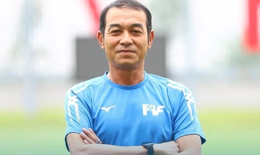 HLV Đinh Thế Nam làm việc tại PVF trước khi lên dẫn dắt U23 Việt Nam vô địch giải U23 Đông Nam Á 2022. Ảnh: PVF