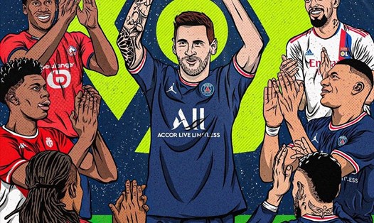 Messi gia nhập PSG với một hy vọng rất lớn. Ảnh: : LIGUE