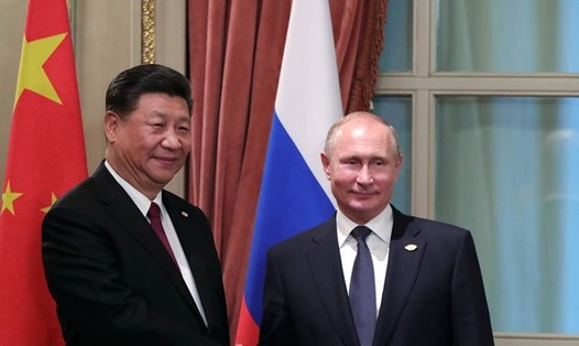 Tổng thống Nga Vladimir Putin và Chủ tịch Trung Quốc Tập Cận Bình. Ảnh: Sputnik