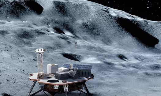 NASA sẽ đưa các công cụ khoa học lên bề mặt Mặt trăng để mở đường cho việc đổ bộ của các phi hành gia trong tương lai. Ảnh: NASA