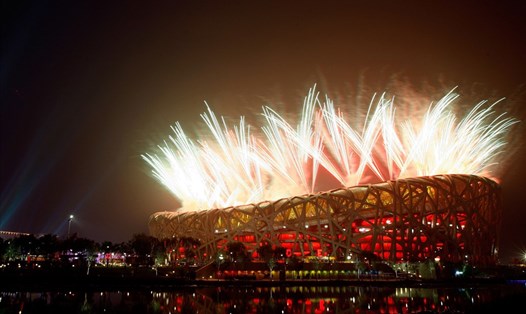 Sau 14 năm, sân vận động Tổ chim một lần nữa tổ chức lễ khai mạc một ký Olympic tại Bắc Kinh. Ảnh: Chinadaily