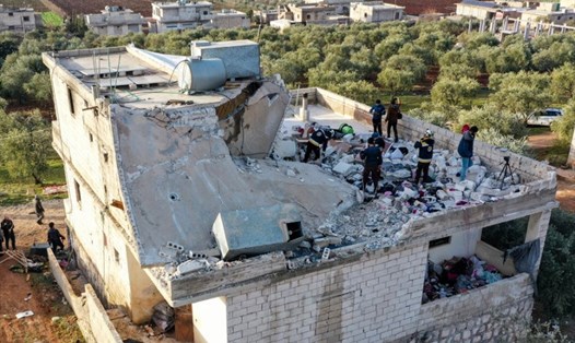 Thủ lĩnh IS bị tiêu diệt trong cuộc đột kích của Mỹ ở Syria. Ảnh: AFP