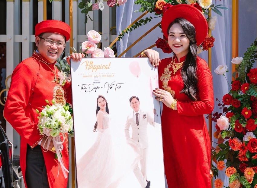 Cặp đôi kết hôn sau khi tham gia "Bạn muốn hẹn hò". Ảnh: MCV.