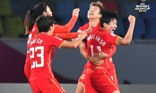 Tuyển nữ Trung Quốc có chiến thắng xứng đáng để vào chung kết Cúp bóng đá nữ Châu Á 2022. Ảnh: AFC
