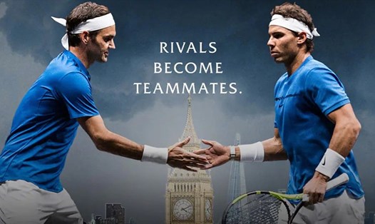 Nếu không có gì thay đổi, Roger Federer và Rafael Nadal sẽ lần thứ hai đánh cặp trong sự nghiệp. Ảnh: Laver Cup