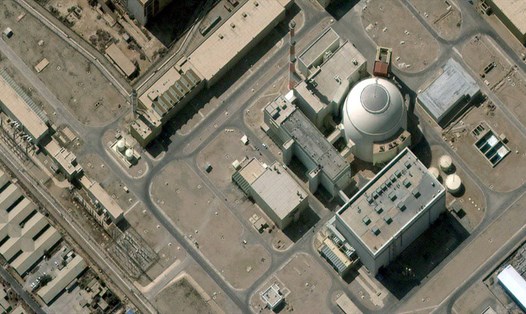 Nhà máy điện hạt nhân Bushehr của Iran. Ảnh: DigitalGlobe